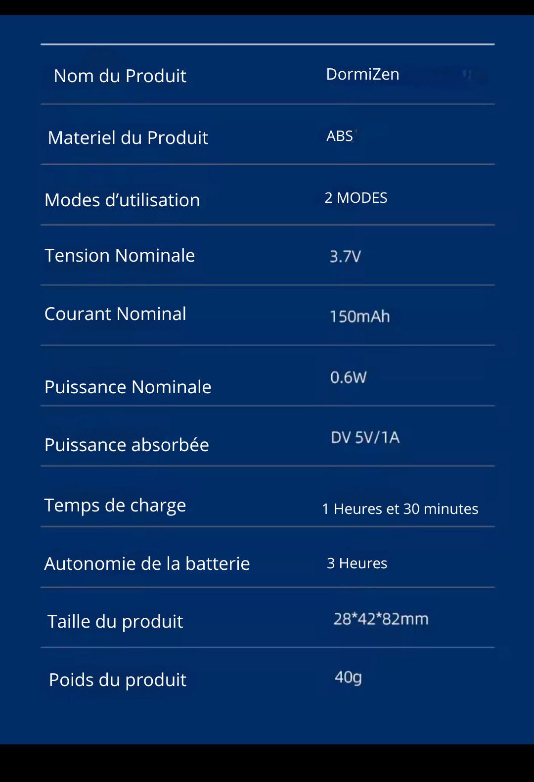 DormiZen – Bracelet d'aide au sommeil et de relaxation par Neurostimulation